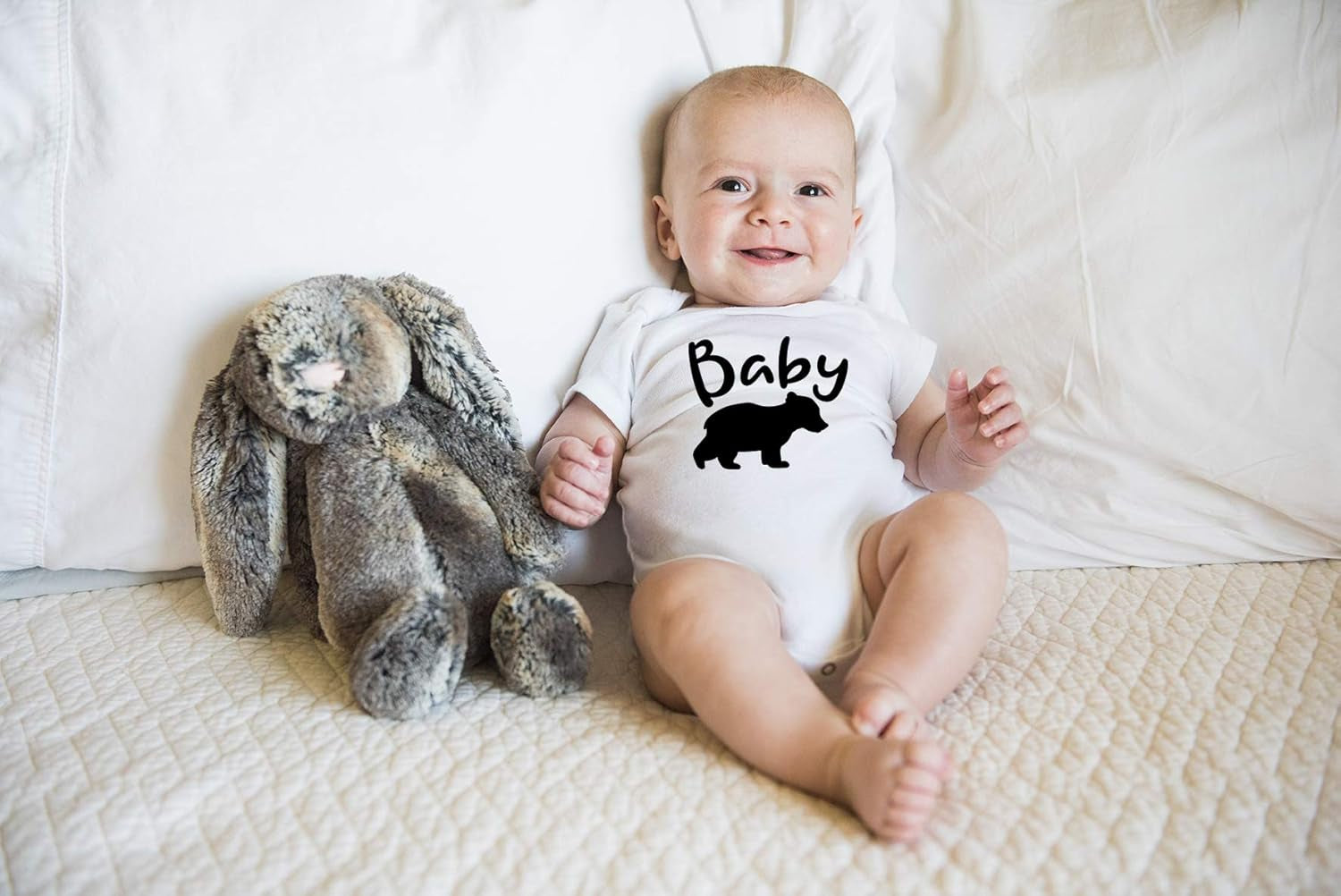 Baby Bear- Novelty Gift - Funny Cute Infant Creeper, One-Piece Baby Bodysuit